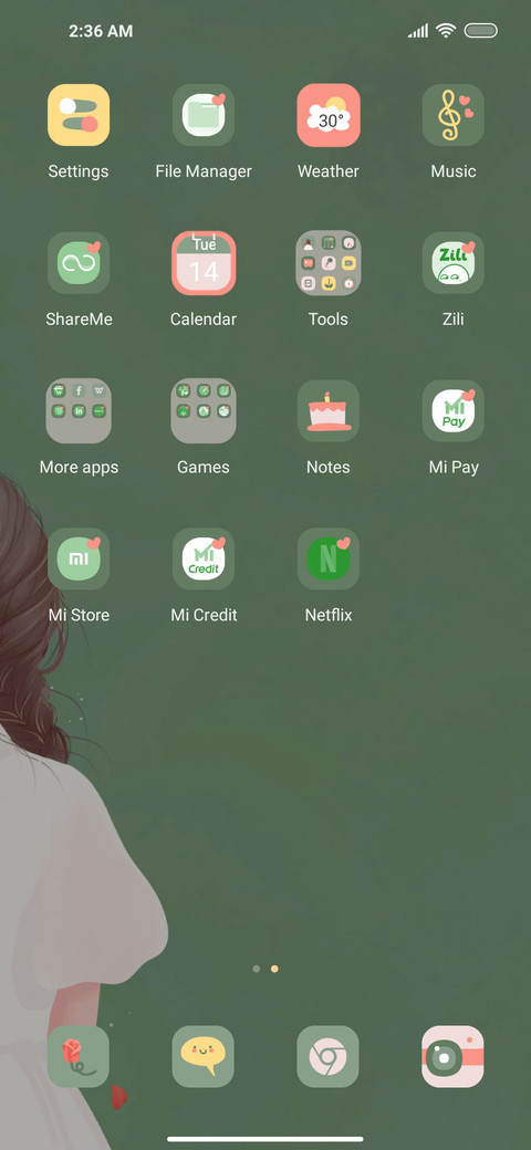 Motivational girl screenshot