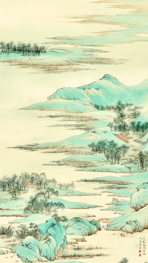 画家刘志明山水作品 screenshot