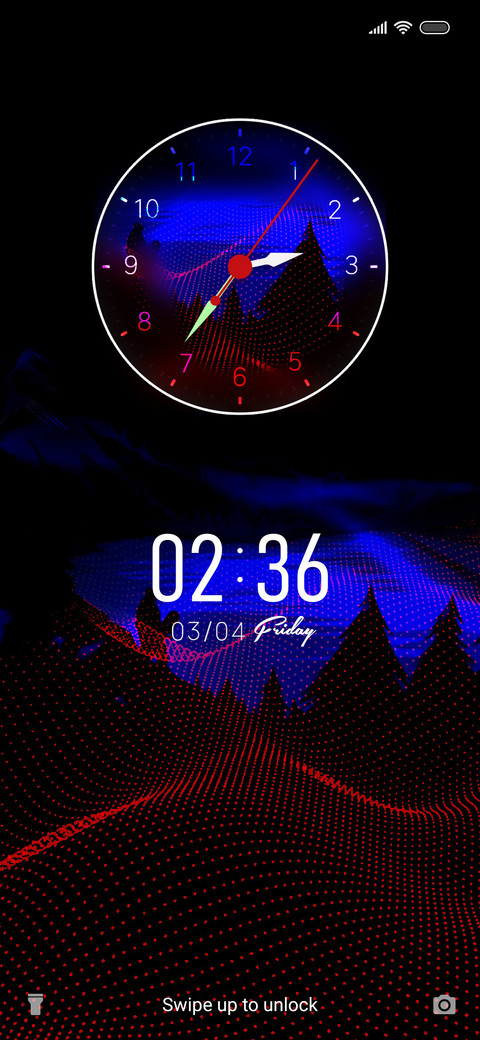 Black blue screenshot