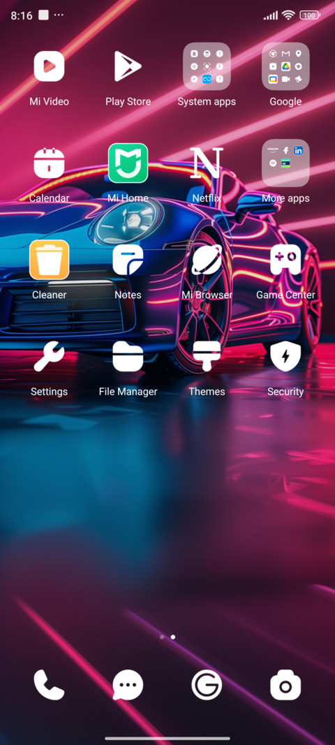 Fancy sports car screenshot