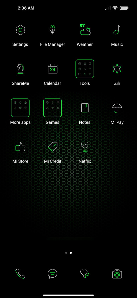 Dark Green screenshot