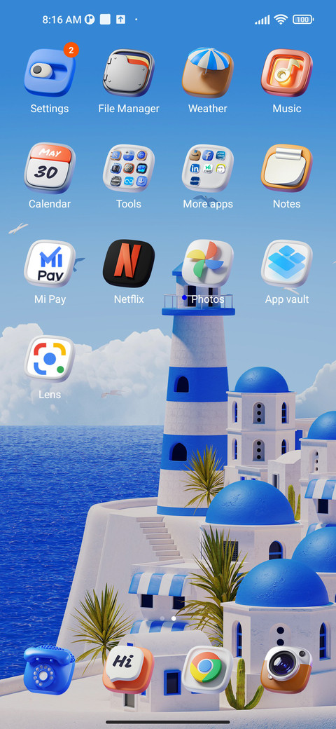 Santorini Breeze screenshot