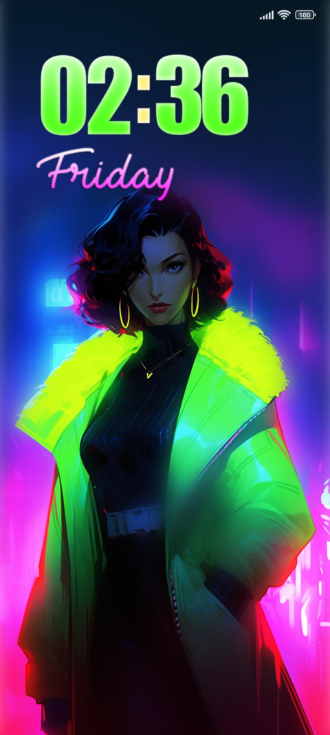 neon anime screenshot