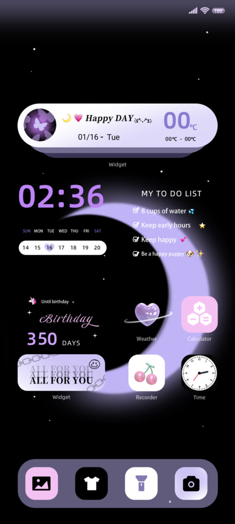 Moonlight Purple screenshot