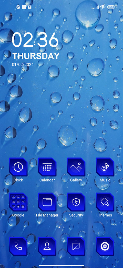 Blue Simple screenshot