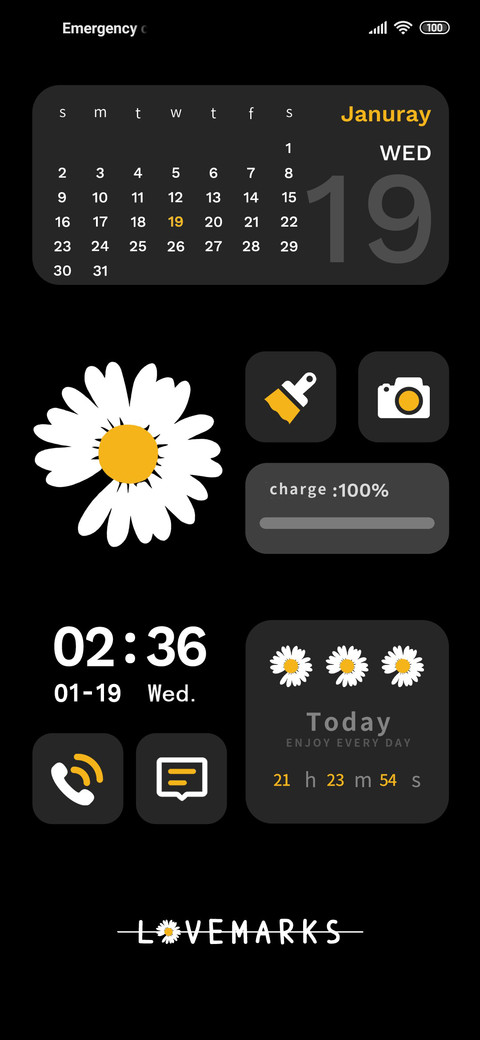 Daisy widget screenshot