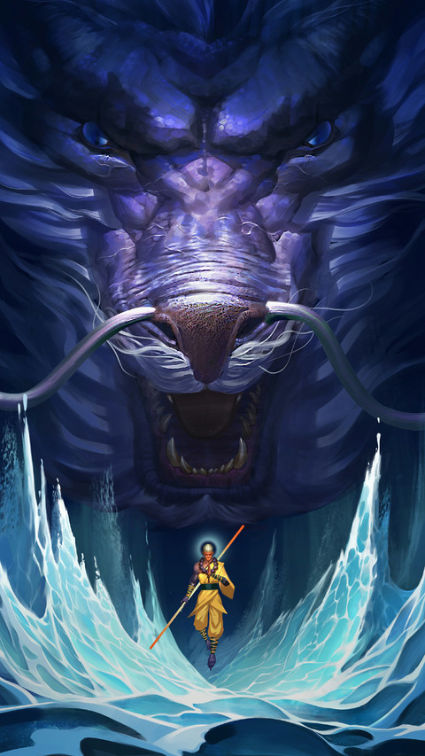 The Monk is Floating Under The Dragon screenshot