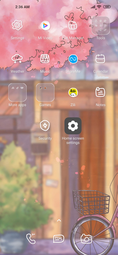 Gravity sensor screenshot