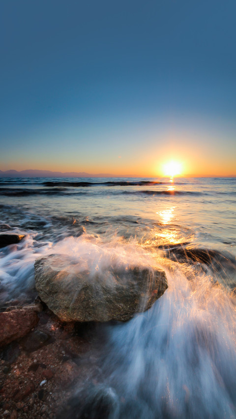 Sunrise view at Dahab beach Sinai Egypt screenshot