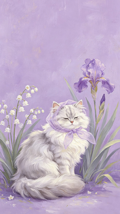 油画猫猫治愈力量 screenshot