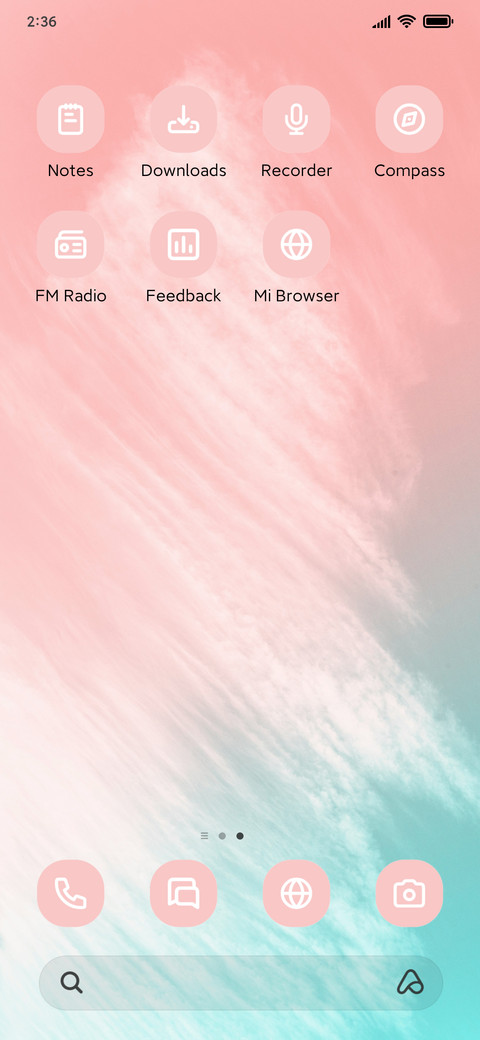 Pink Blue Clouds screenshot