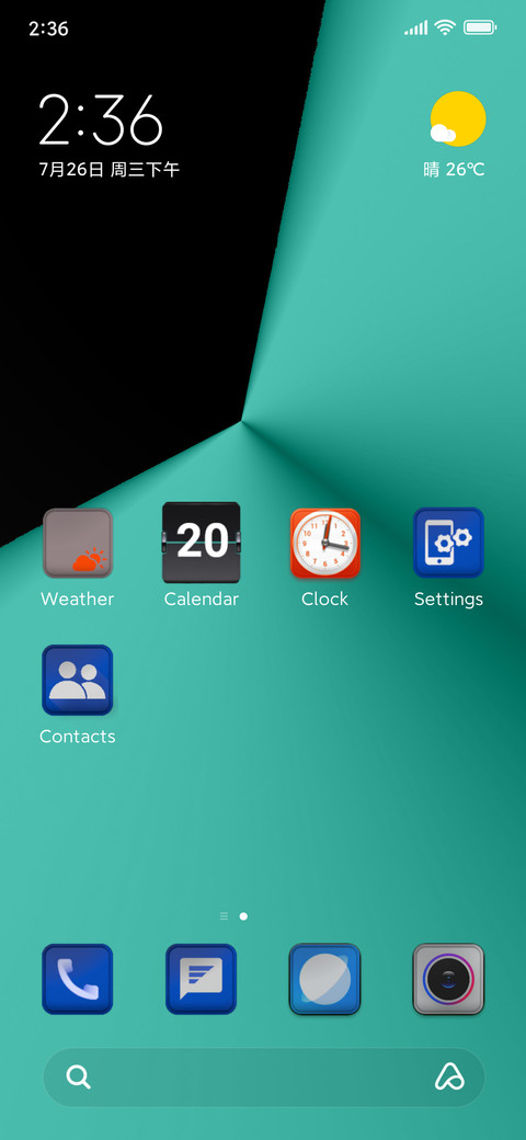 turquoise screenshot