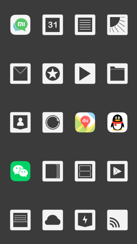 BW SIMPLE Icons screenshot