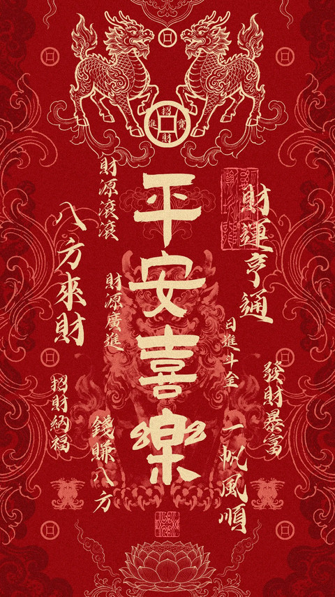 福气高能量壁纸-锐景创意 screenshot