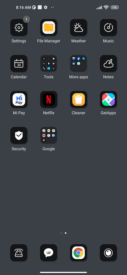minimalist black screenshot