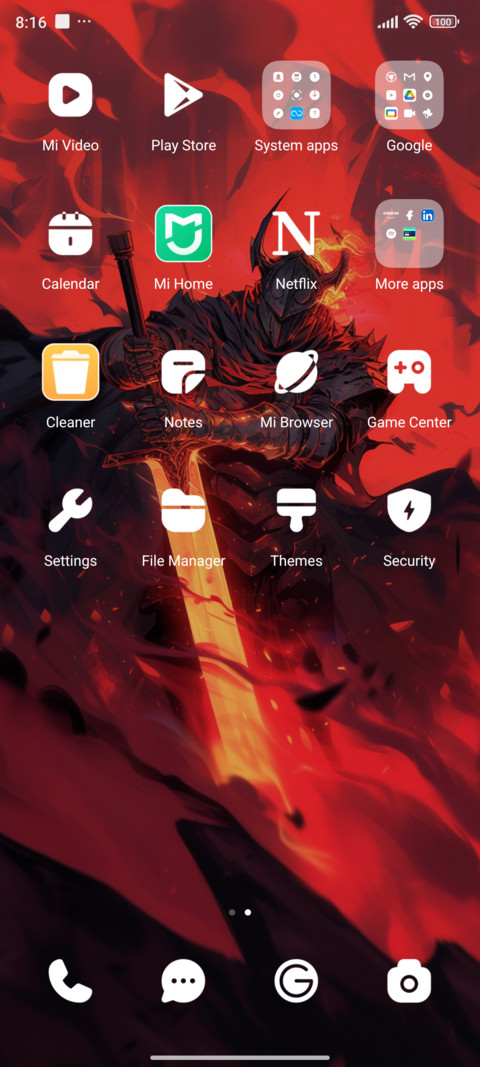 Flame blade screenshot