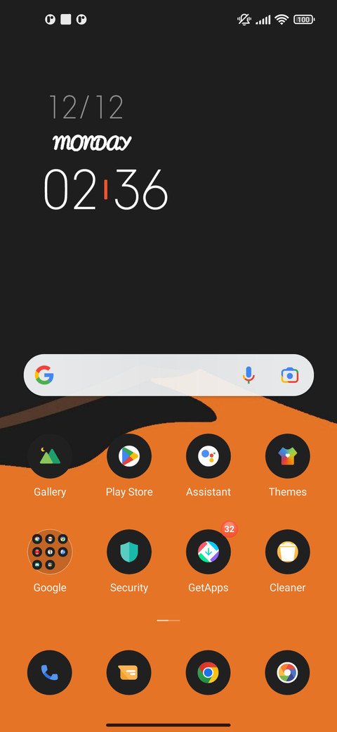 Orange screenshot
