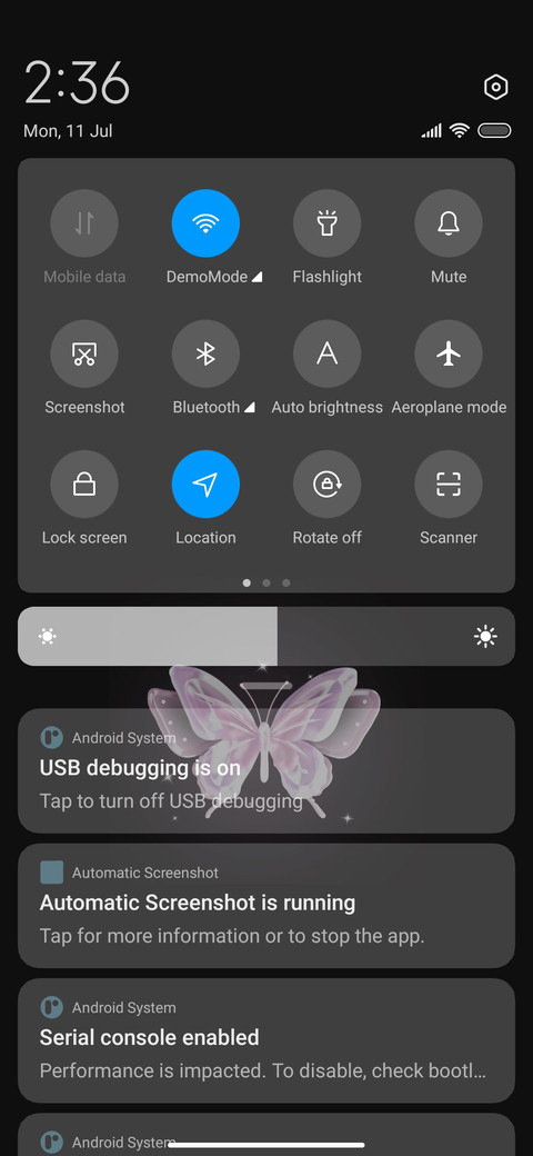 simple butterfly screenshot