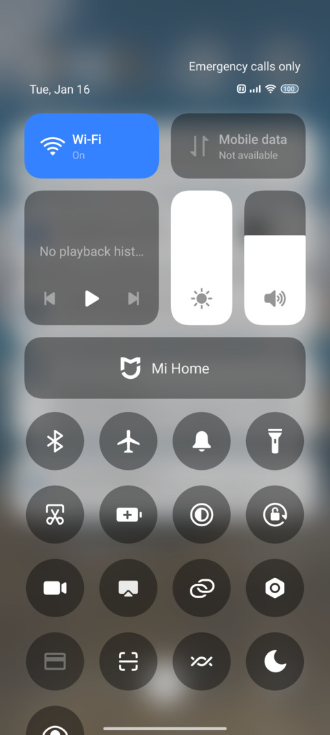 Blue water as blue screenshot