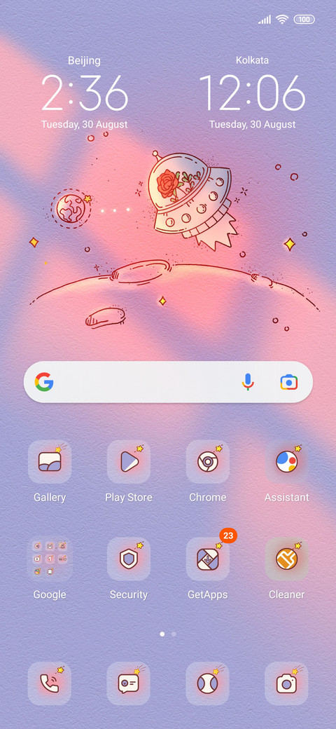 Rose and stars screenshot