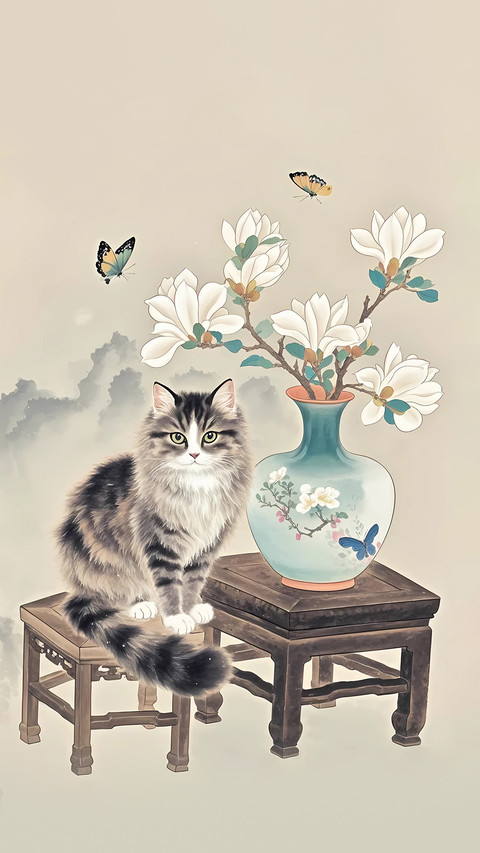 古代领养猫咪的仪式感 screenshot