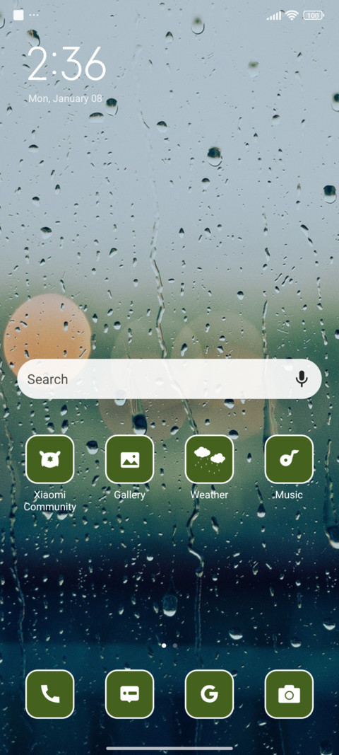 rain drops screenshot