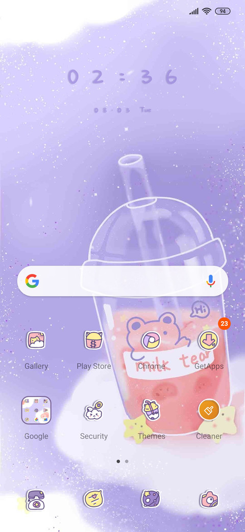 Warm milk tea screenshot