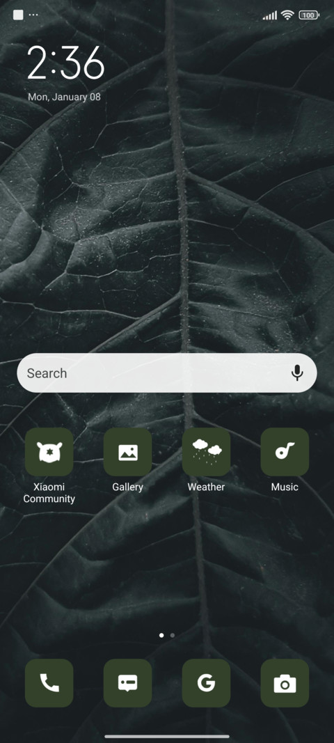 Leaf screenshot