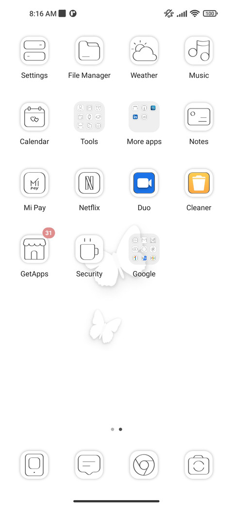 cloud butterfly screenshot