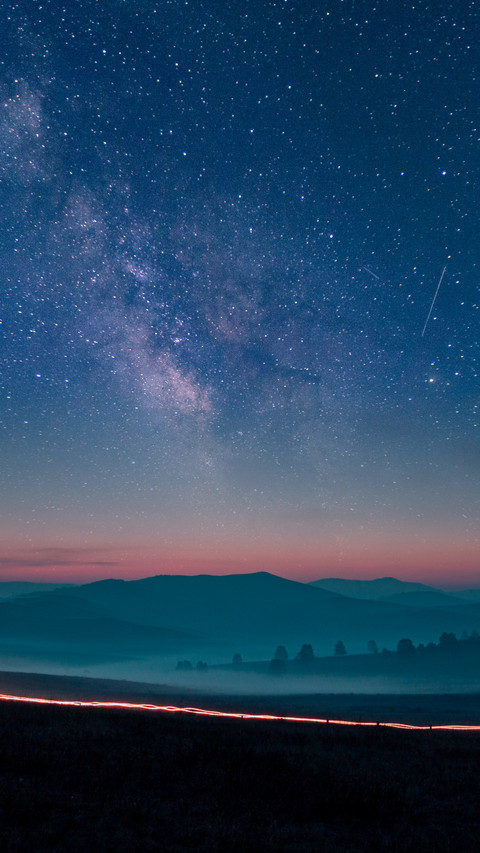 Inner Mongolian Prairie Starry Night Landscape screenshot