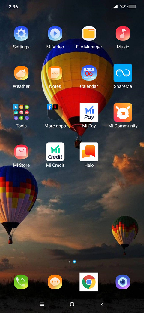 Hot air balloon screenshot