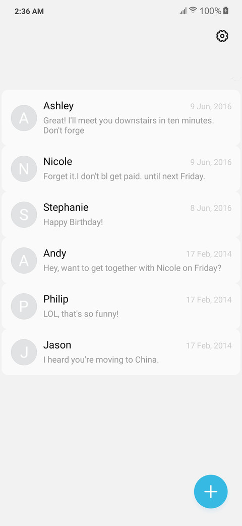 One UI screenshot