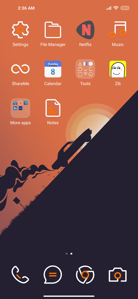 Orange dark v12 screenshot