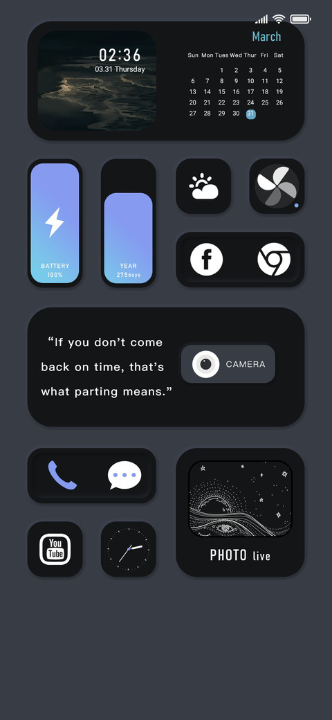 Blue Black Style screenshot