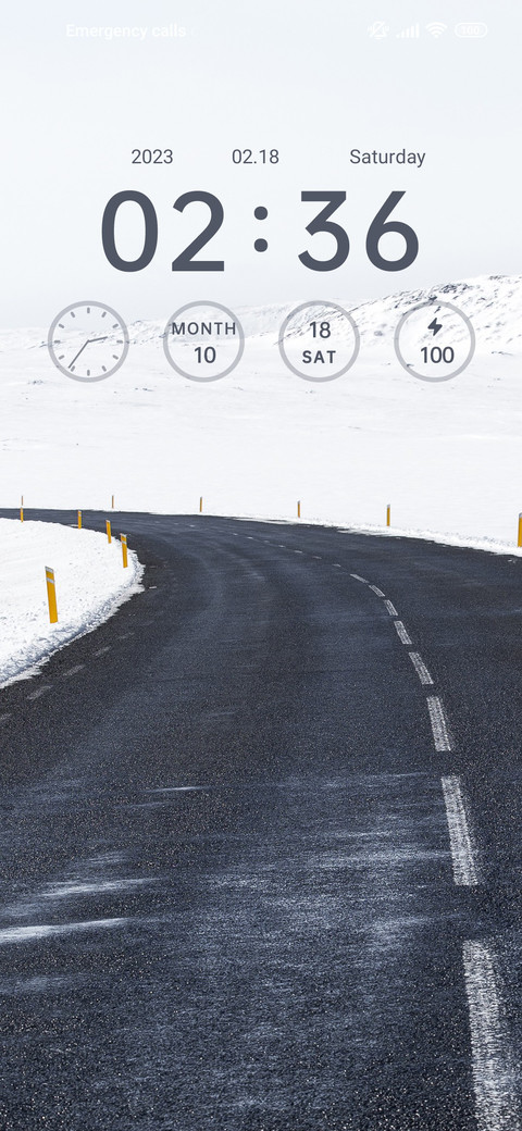 Simple Snowy Road screenshot