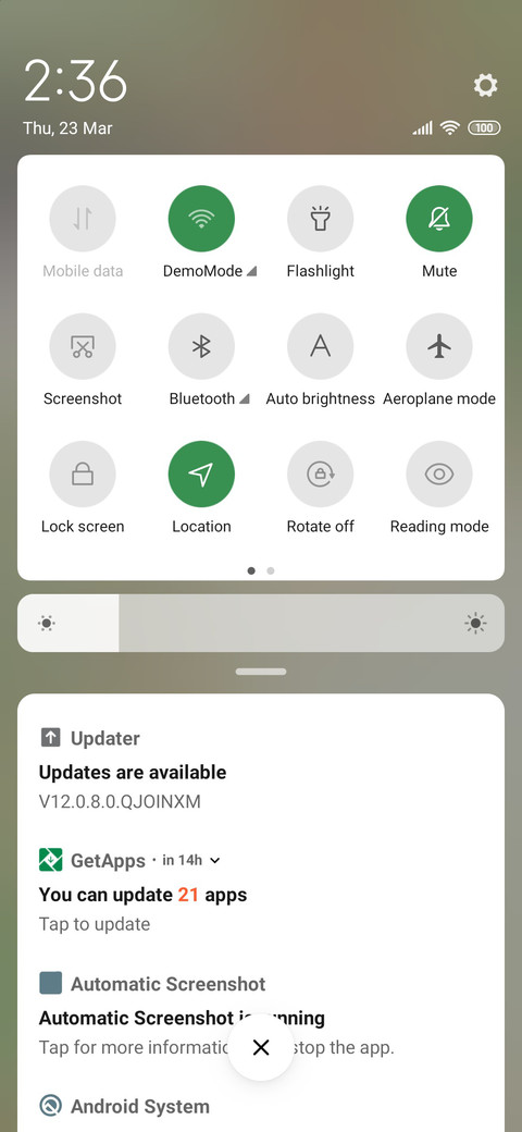 Window view screenshot