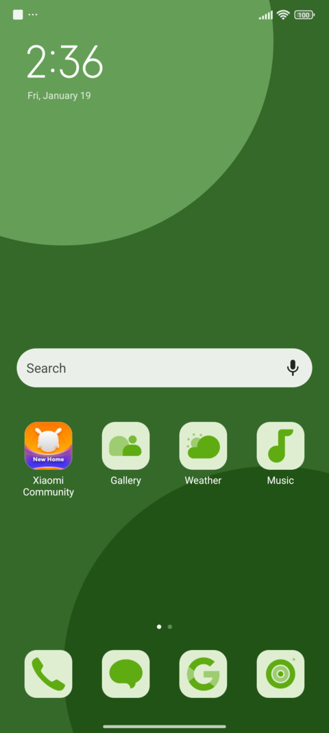 Green Blush screenshot