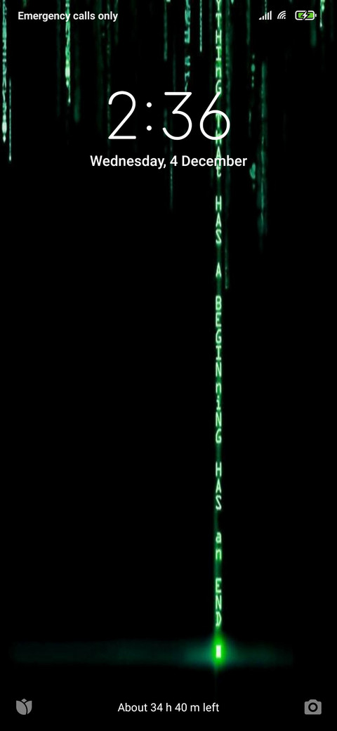 Matrix screenshot