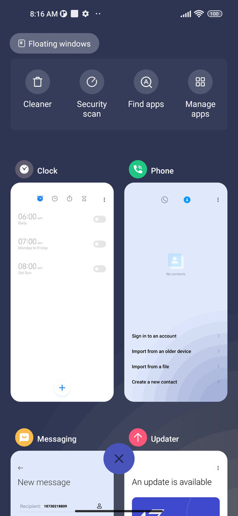 Simple gradient screenshot