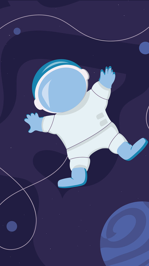 Q version of the Astronaut screenshot