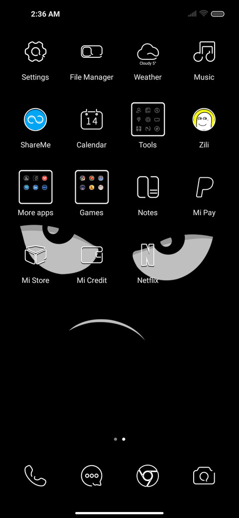 Simple eyes screenshot