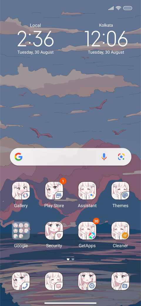 Mountain and sea screenshot