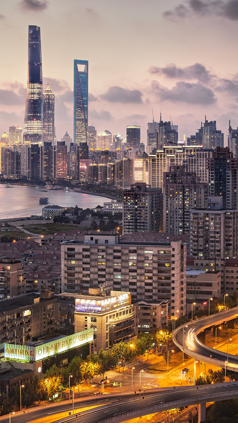璀璨灯光扮靓城市夜景 screenshot