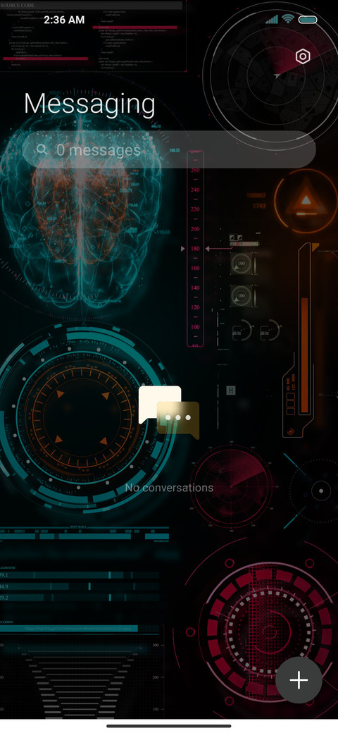 Sci fi interface screenshot