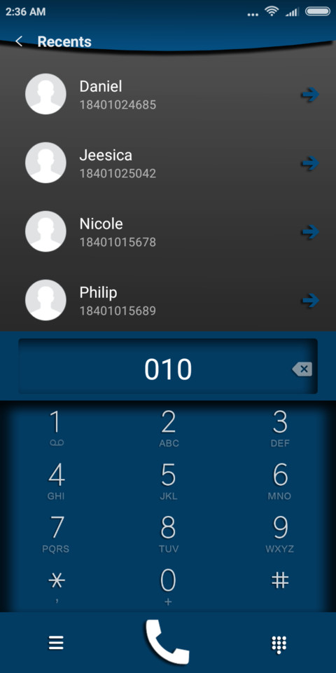 sky blue v10 screenshot