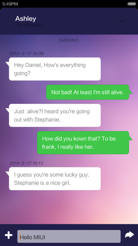 Color screenshot