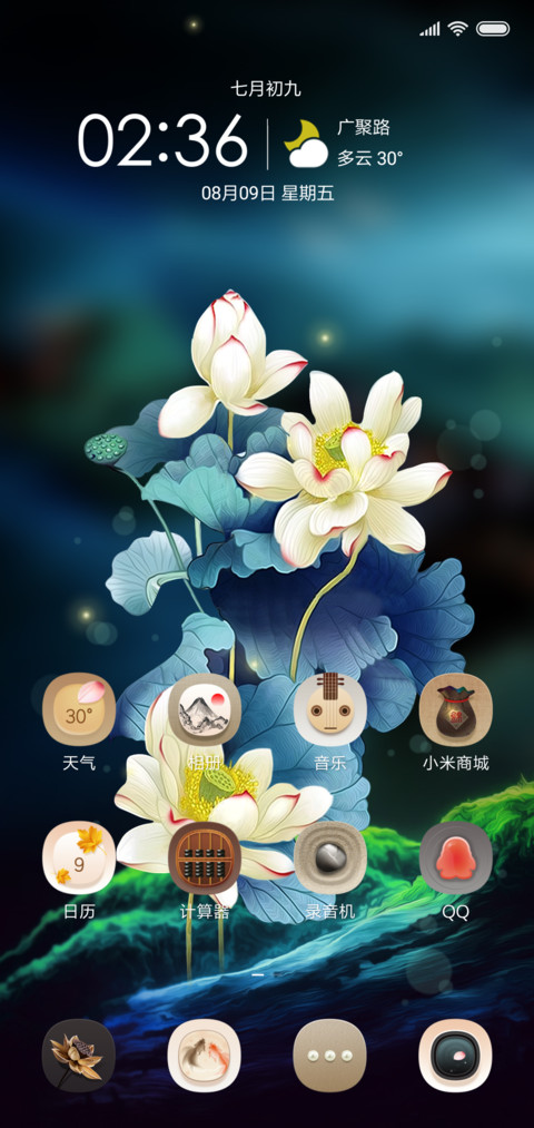 护眼主题静夜梦荷 screenshot
