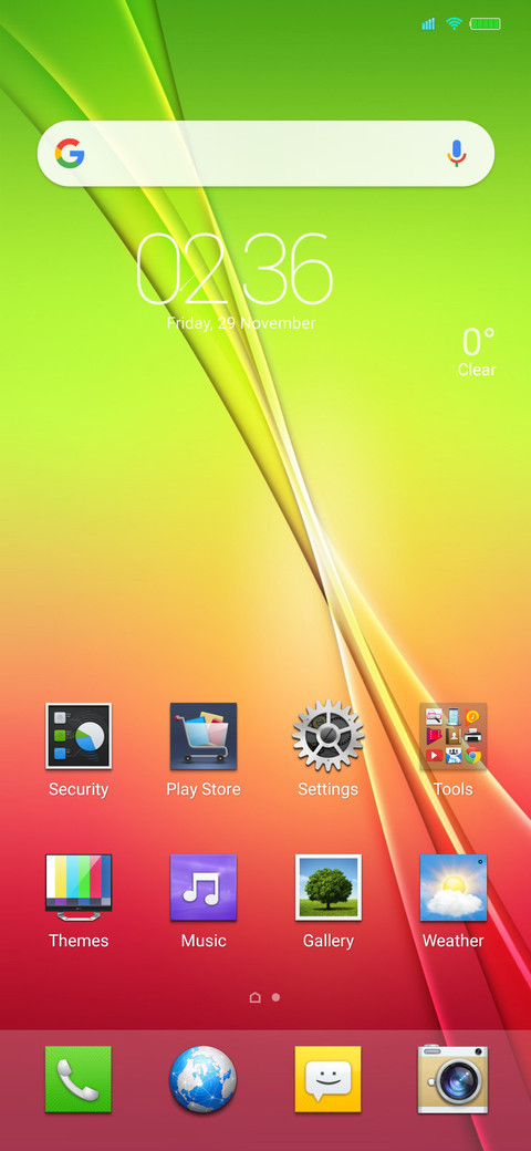 LG G2 screenshot
