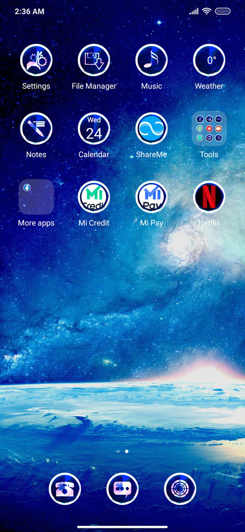 Galaxy screenshot