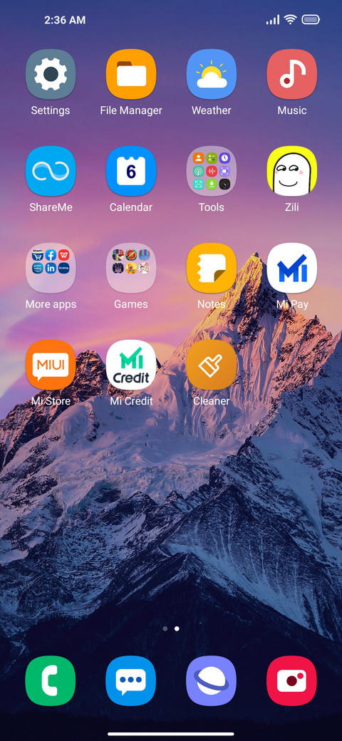 samsung G screenshot